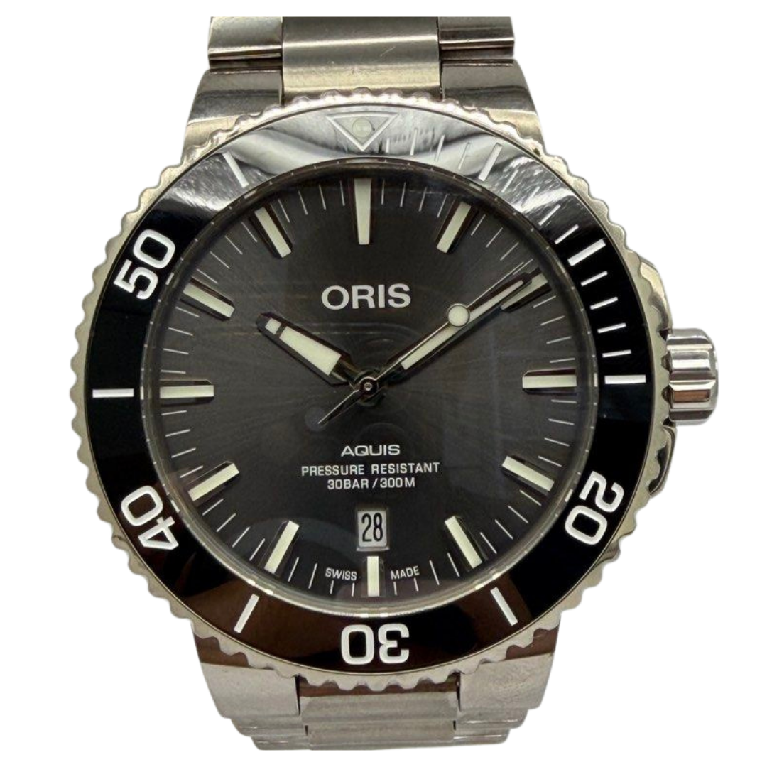 Oris Aquis Titanium 43.5mm Automatic Grey Dial Watch