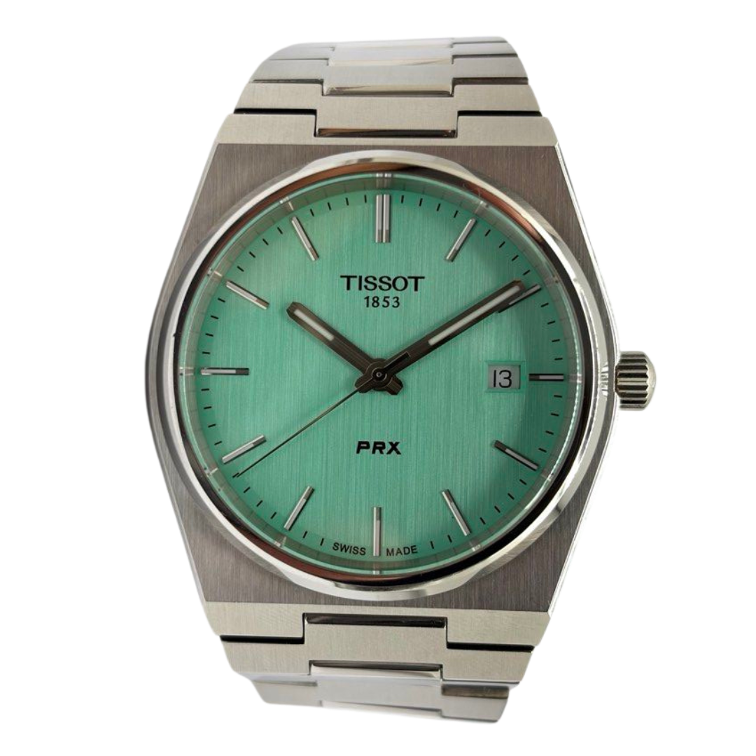 Tissot PRX 40mm Quartz Green Dial Watch T137410A Main image