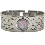 Gucci 112 23mm Quartz Pink Mother of Pearl Dial Steel Bracelet Watch