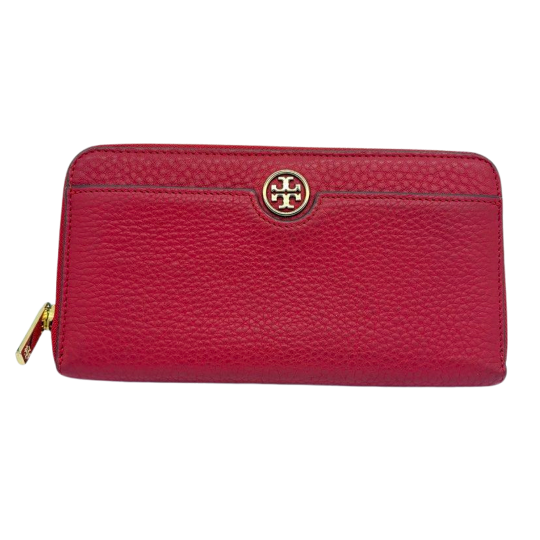 Tory Burch Continental Zip Around Wallet, Red Main image