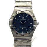 Omega Constellation 25mm Quartz Black Dial Steel Watch