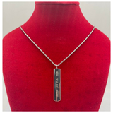 Tiffany 925 Silver T & Co 1837 Bar Necklace
