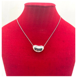 Tiffany 925 Silver Elsa Peretti Bean Necklace