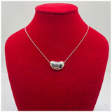 Tiffany 925 Silver Necklace, Elsa Peretti Bean