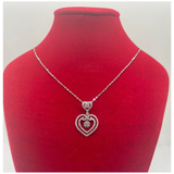 750 White Gold Natural Diamond Necklace