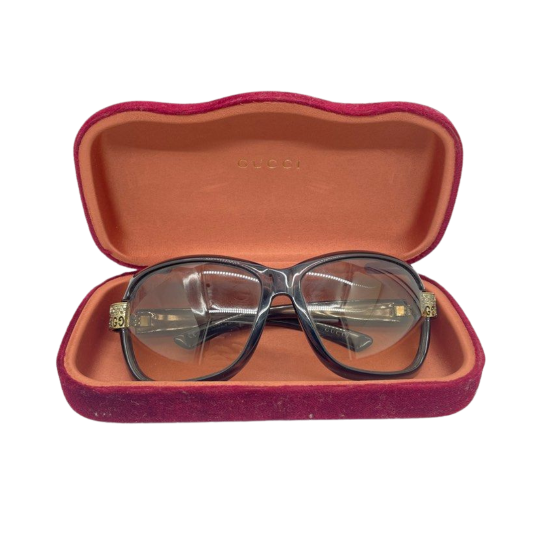 Gucci Hazel Brown with Crystal Sunglasses 2985/S