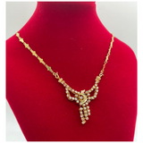 18K Yellow Gold Intan Diamond Necklace