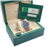 Rolex Oyster Perpetual 114200 34mm Automatic Blue Dial Watch