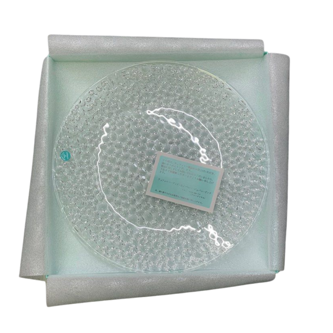 Tiffany & Co Crystal Glass Plate 28cm