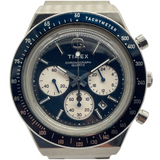 Timex Q Timer Inspired 40mm Quartz Chronograph Blue Dial Watch