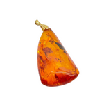 18k Yellow Gold Amber Pendant