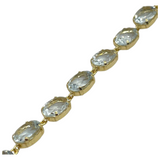 18K Yellow Gold Natural Aquamarine Bracelet