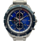 Seiko Criteria 43mm Quartz Chronograph Blue Dial Watch SNDH13P1