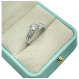 PT900 Natural Diamond Ladies Ring D1=0.85, E Color, VS2, 3xExcellent