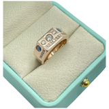 18K Rose Gold Natural Diamond Ring
