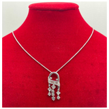 750 White Gold Natural Diamond Necklace