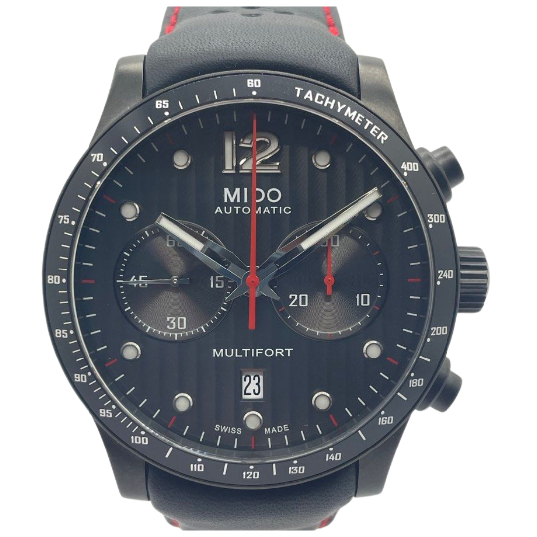 Mido Multifort 44mm Chronograph Automatic Black Dial Watch Main image