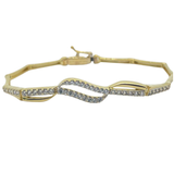 750 Yellow Gold Natural Diamond Bracelet