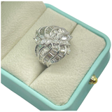 PT900 Natural Diamond Ring