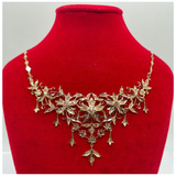 18K Yellow Gold Peranakan Intan Necklace