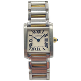 Cartier Tank Francaise 20mm White Roman Dial 18K Yellow Gold|Steel Quartz Watch