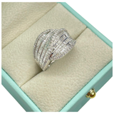 750 White Gold Natural Diamond Ring