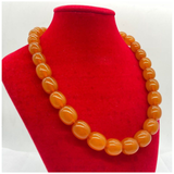 Amber Butterscotch Beads Necklace
