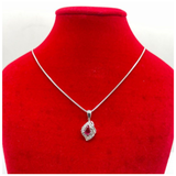PT900 Natural Ruby & Diamond Necklace