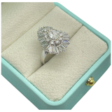 Platinum Natural Diamond Ring