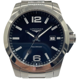 Longines Conquest 41mm Quartz Black Dial Watch