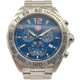 Tag Heuer Formula 1 43mm Chronograph Quartz Blue Dial Watch CAZ101K