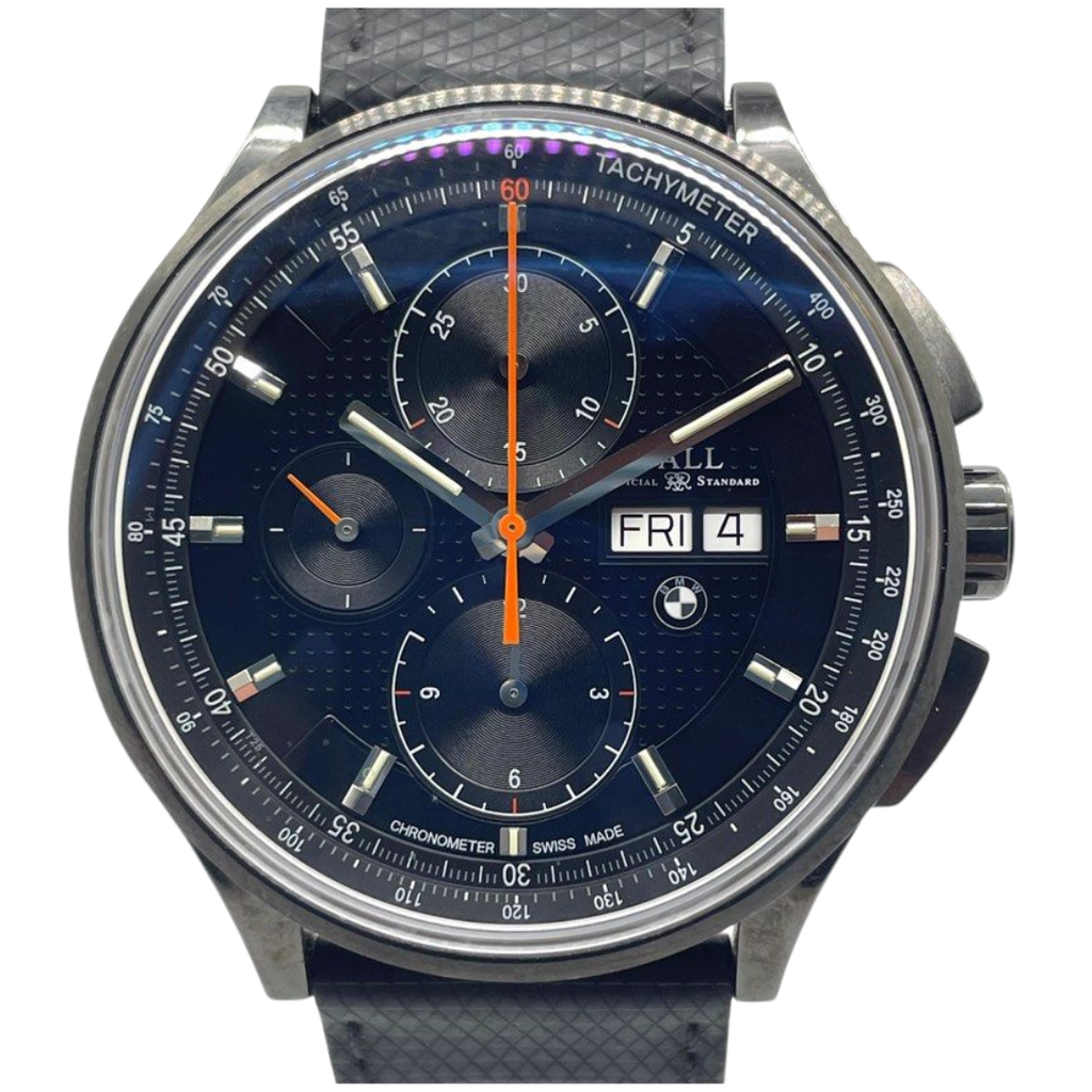 Ball & BMW 44mm Automatic Chronograph Black Dial Watch CM3010C
