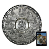 Osterreich Plaque 95 Percent Zinn 22.5 cm