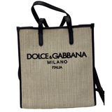 Dolce & Gabbana Canvas Tote Bag (H30 x L28 x W5.5cm)