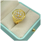 916 Yellow Gold Men’s Diamond Ring