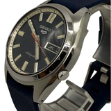 Seiko 4R36-15MO-Automatic/Blue Dial/27.4mm