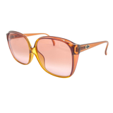 Christian Dior 2468A Vintage Brown Frame, Pink Lens Sunglass