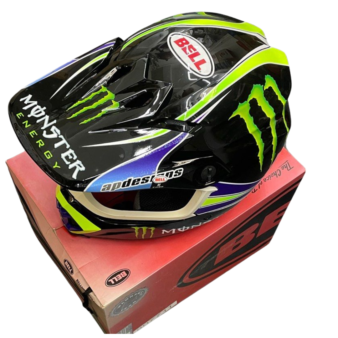 Bell MX 9 Monster PC SMU Black Green Bike Helmet Cash Converters