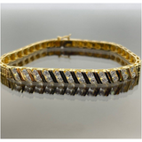 20K Yellow Gold Diamond Bracelet