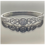 750 White Gold Diamond Bangle