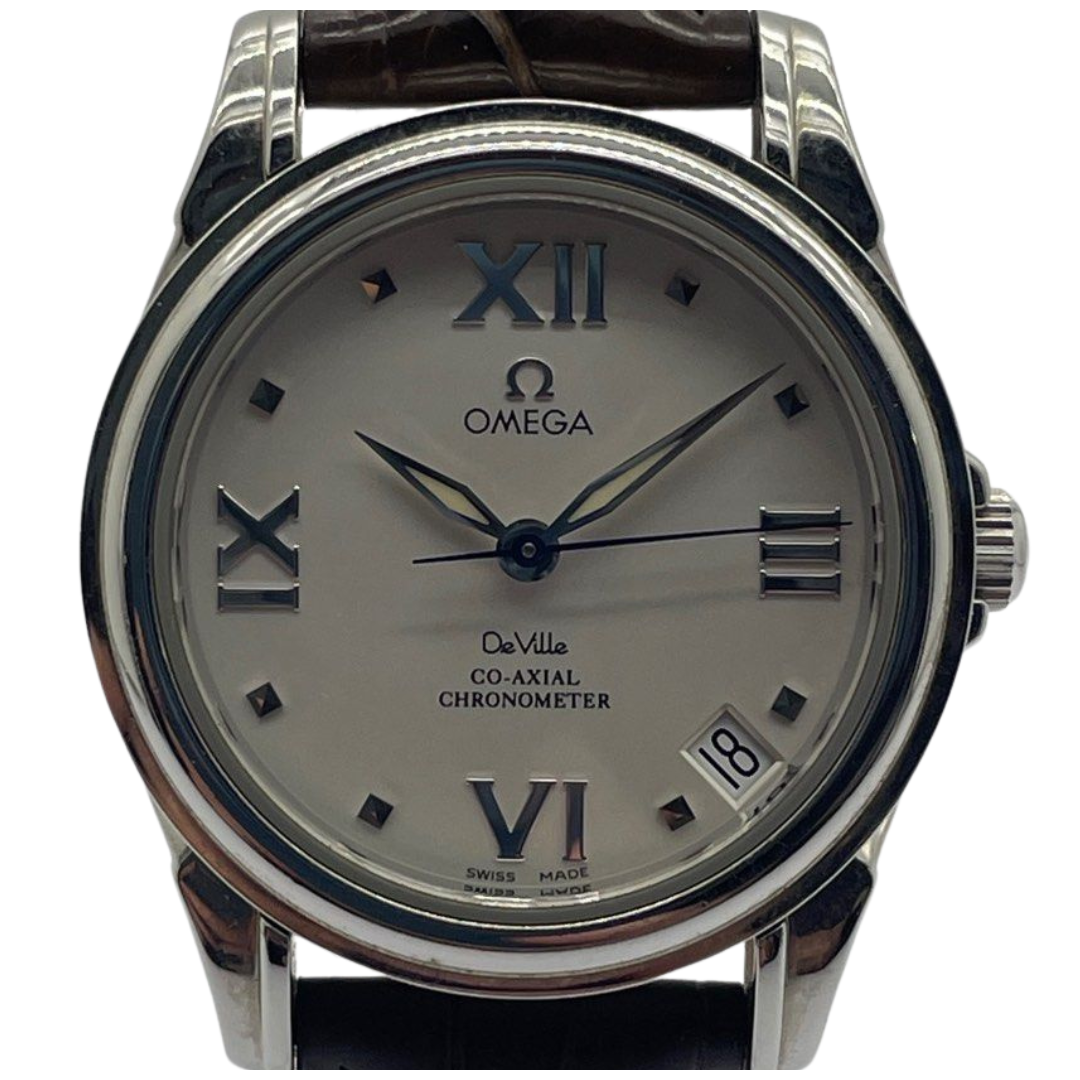 Omega DeVille Co-Axial 32.5mm Automatic White Dial Watch