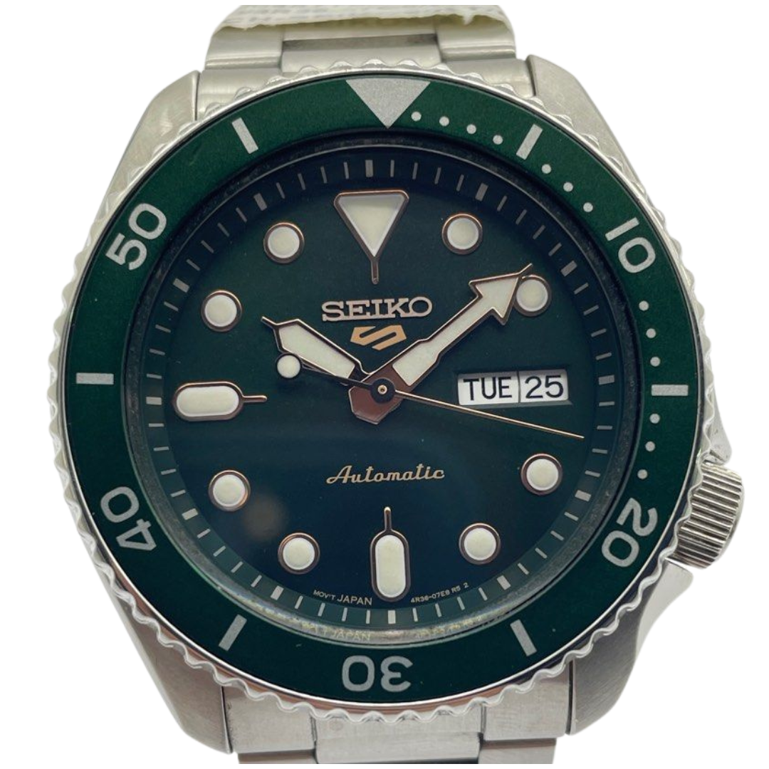 Seiko 5 Sports SRPD63 42.5mm Automatic Green Dial Watch