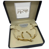 Misaki Pearl Necklace & Earring Set