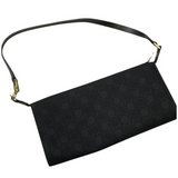 Salvatore Ferragamo Black Logo Embossed Shoulder Bag