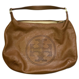 Tory Burch Perforated Leather Logo Shoulder Bag