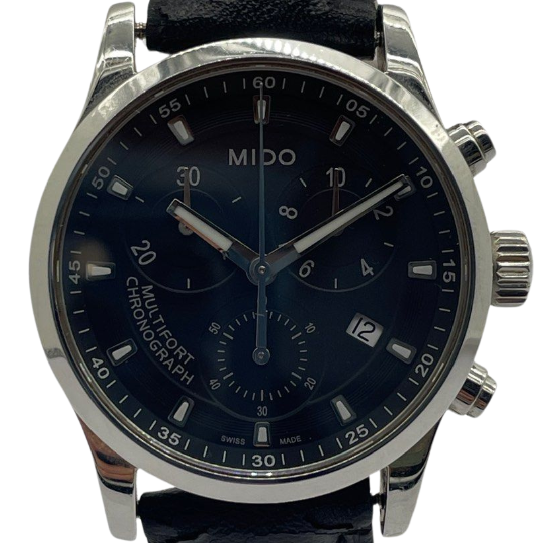 MIDO Multifort 35mm Chronograph Quartz Black Dial Watch