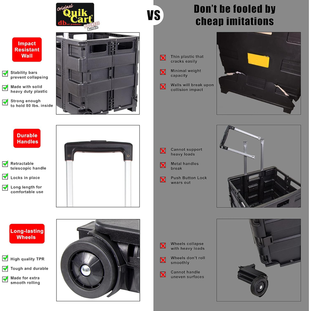 dbest products Quik Cart Pockets Bundle