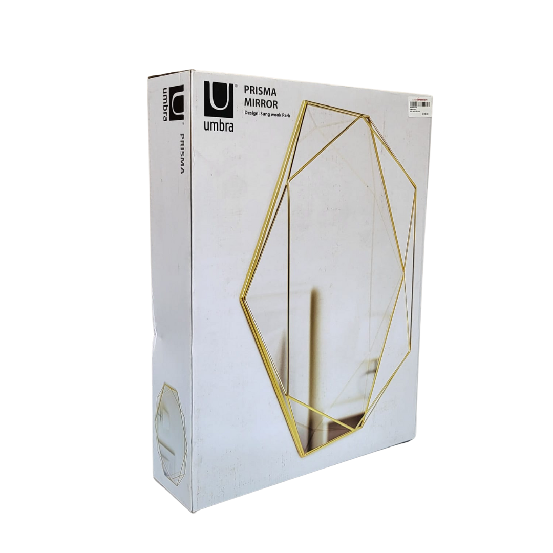 Umbra Prisma Modern Geometric Shaped Oval Mirror L22.3 x W43.2cm