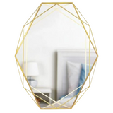 Umbra Prisma Modern Geometric Shaped Oval Mirror L22.3 x W43.2cm