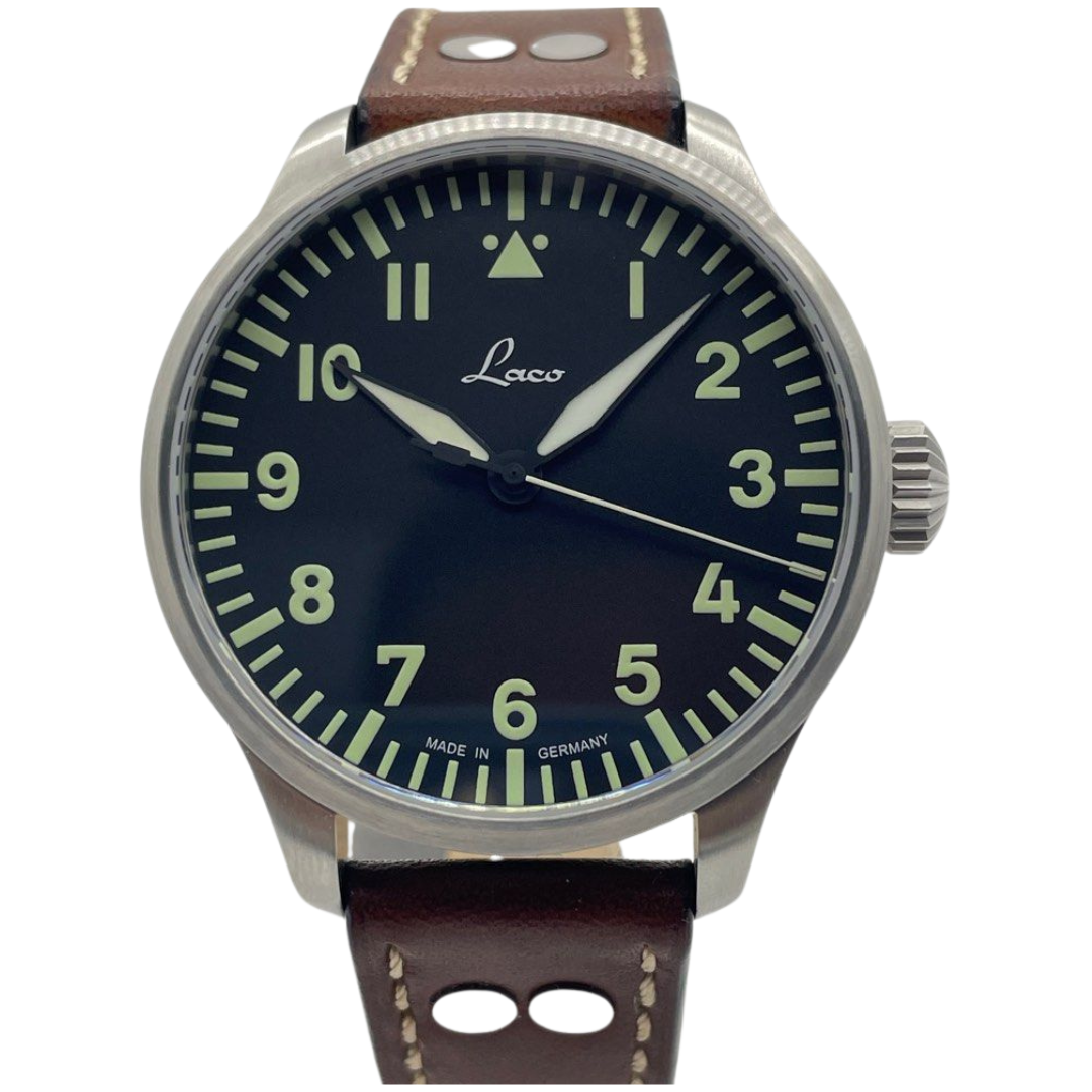 Laco Augsburg 42mm Automatic Black Dial Watch